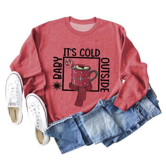 Red hoodie (black font color picture) / S