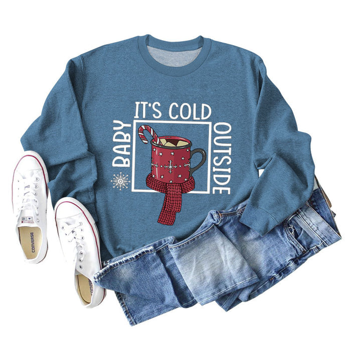 Blue sweater (white color map) / S