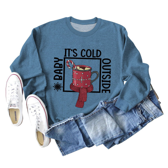 Blue hoodie (black font color picture) / S