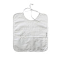 Baby Terry Bib Baby Bees White