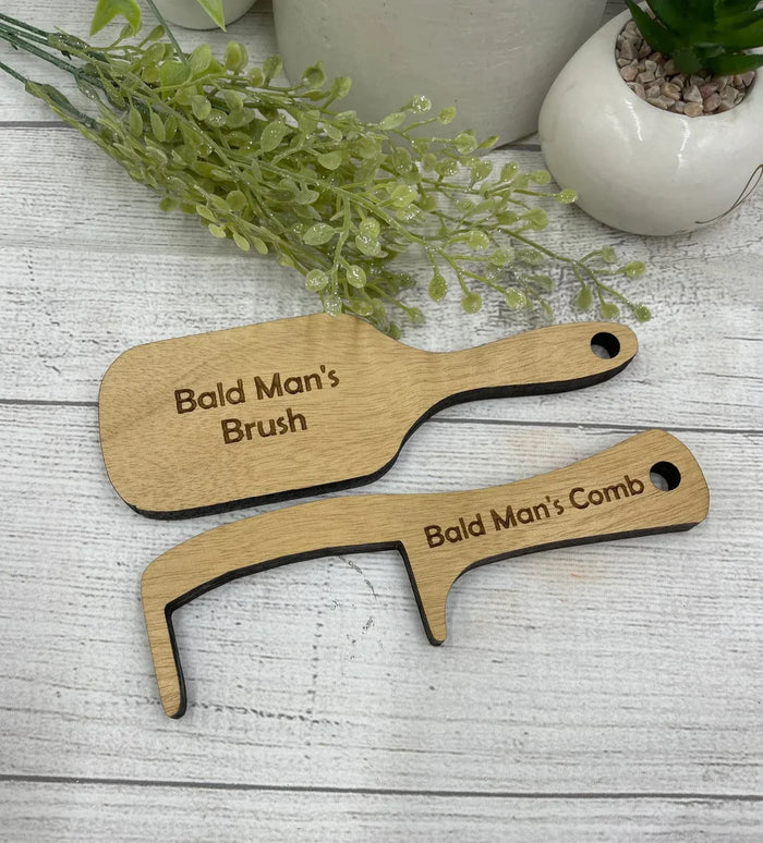 Bald Man's Brush and Comb