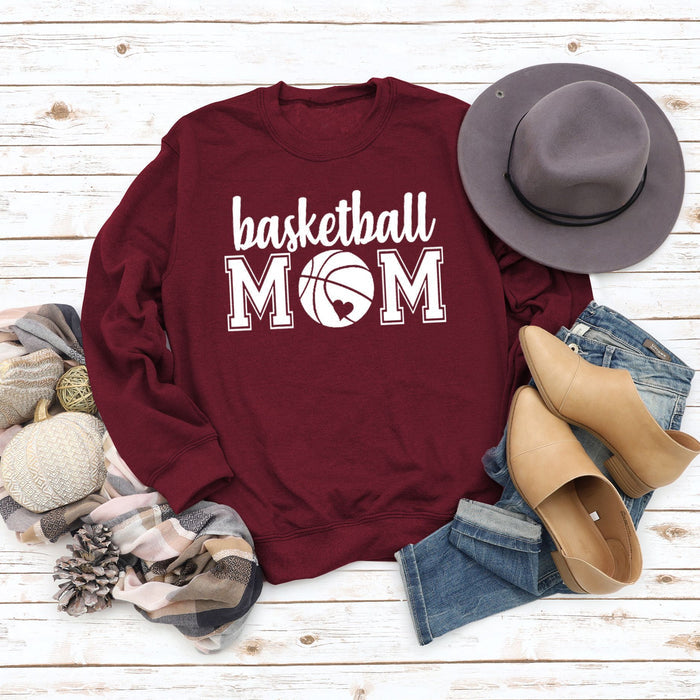 Red wine sweater (white font) / S