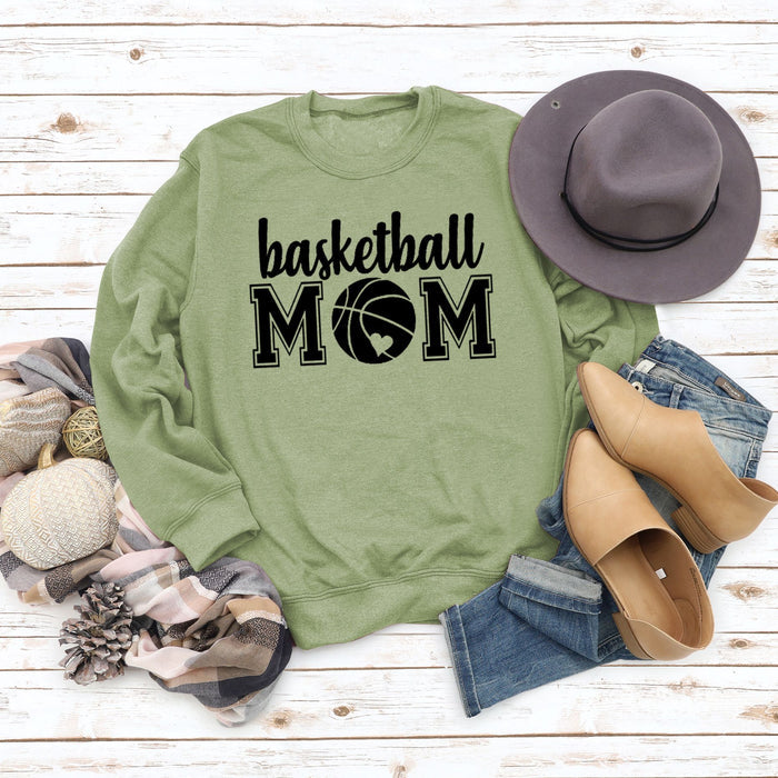 Olive green sweater (black font) / S
