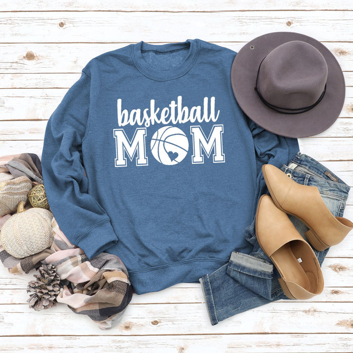 Blue sweater (white font) / S