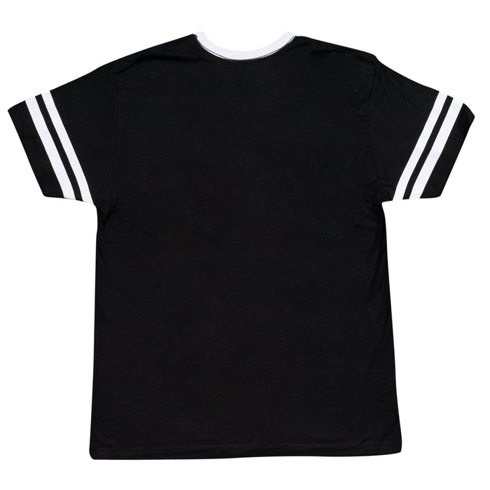 Batman The Dark Knight Fear is Why You Fail Striped sleeves Black Mens T-Shirt - TVStoreOnline