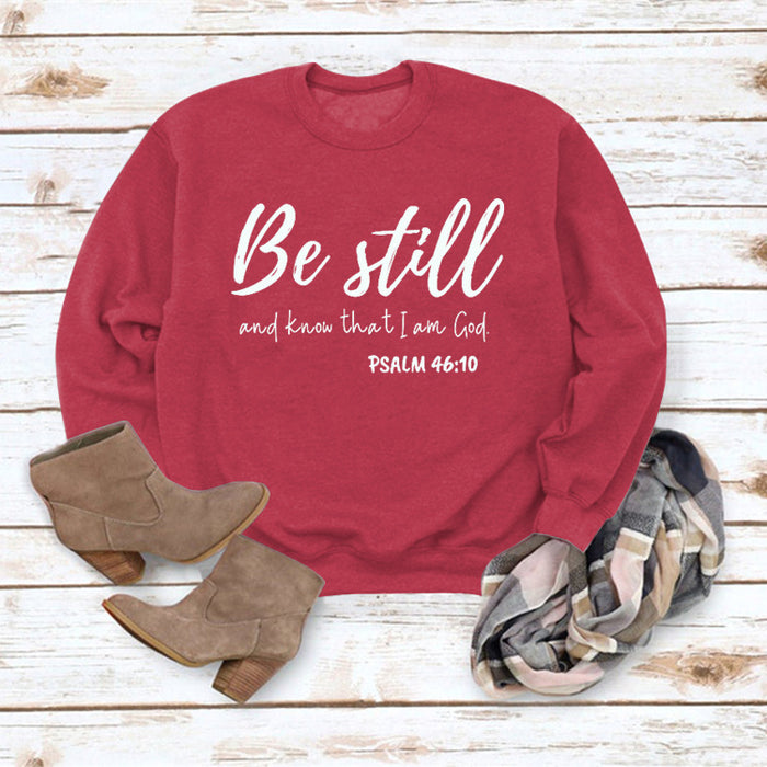 Red sweater (white font) / S