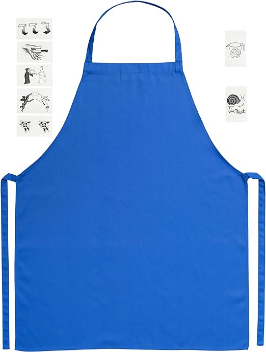 Bear Apron and Seven Removable Tattoos Set Sandwich Shop Chef Costume - TVStoreOnline
