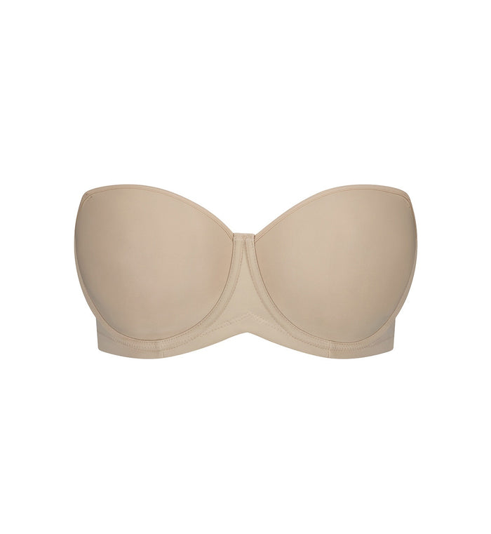 BEIGE TRIUMPH Plus Size BEAUTIFUL SILHOUETTE STRAPLESS BRA