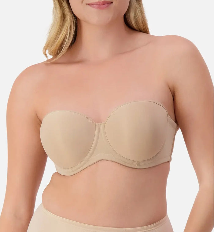 BEIGE TRIUMPH BEAUTIFUL SILHOUETTE STRAPLESS BRA