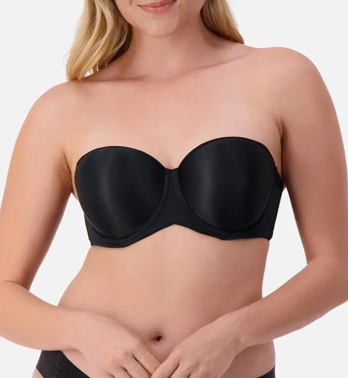 BLACK TRIUMPH BEAUTIFUL SILHOUETTE STRAPLESS BRA