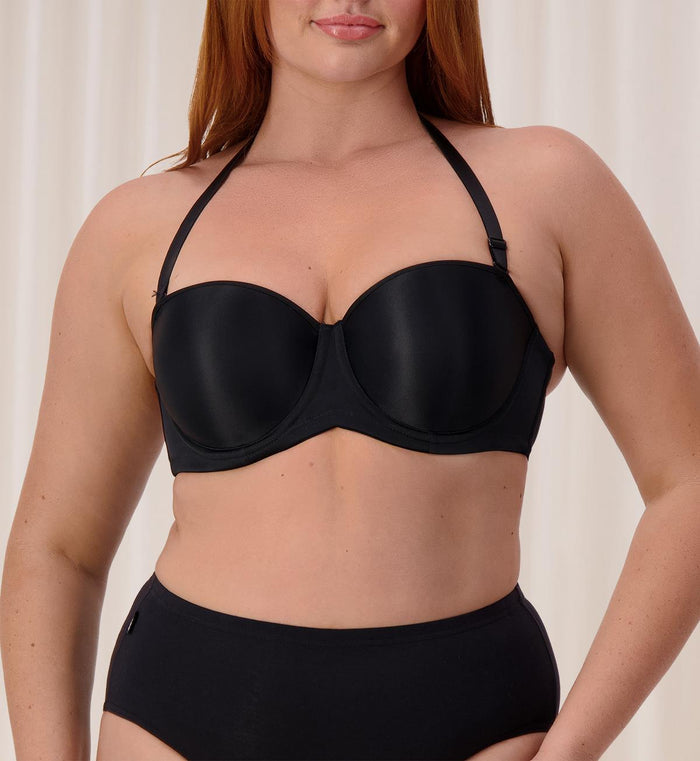 BLACK TRIUMPH Plus Size BEAUTIFUL SILHOUETTE STRAPLESS BRA