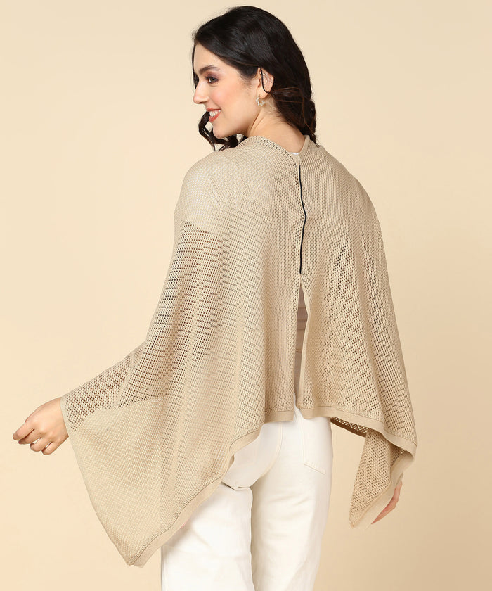 Beige Honeycomb Feeding & Nursing Cover - House Of Zelena™