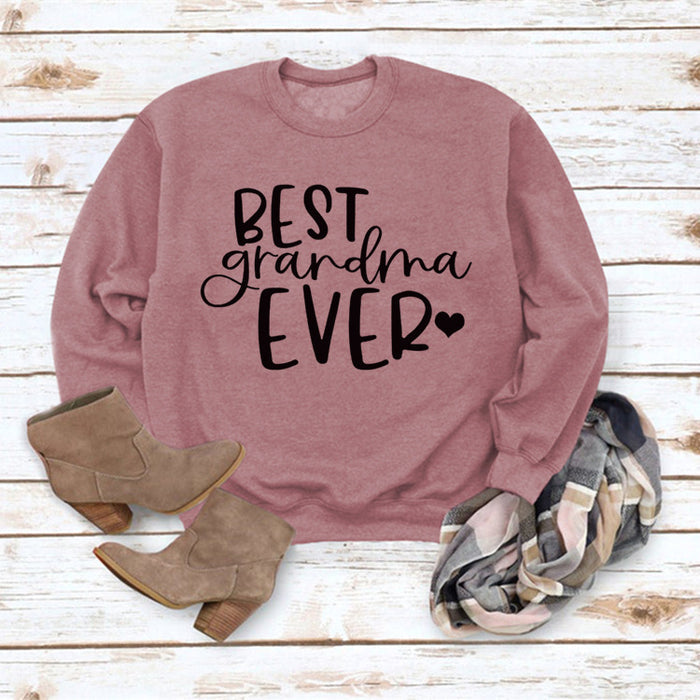 Rose gold sweater (black font) / S