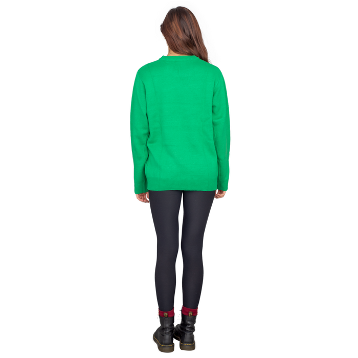 Big Face Adult Unisex Holiday Season Grinch Ugly Christmas Sweater