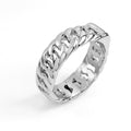 Biker Chain Titanium Ring