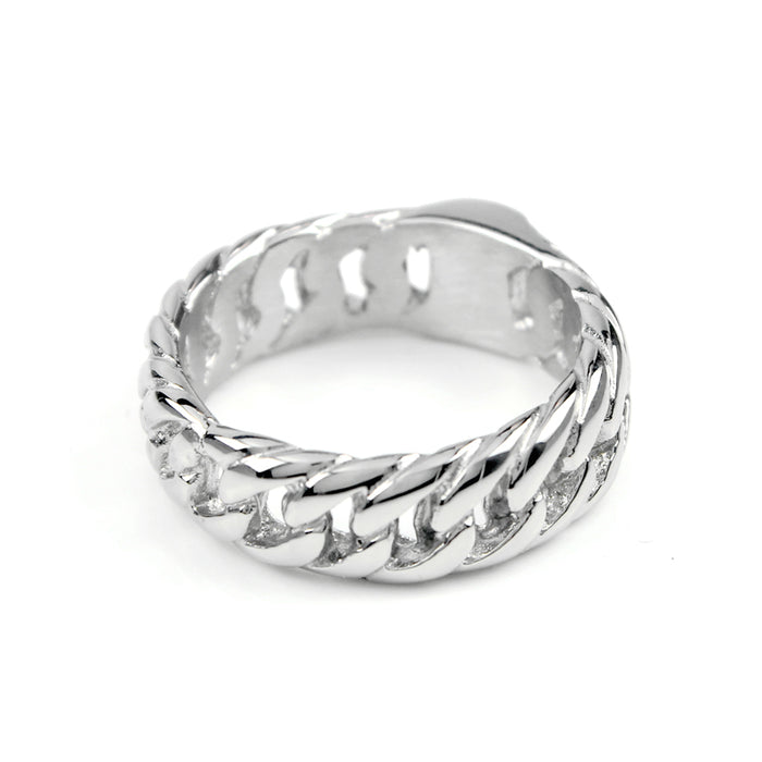 Biker Chain Titanium Ring