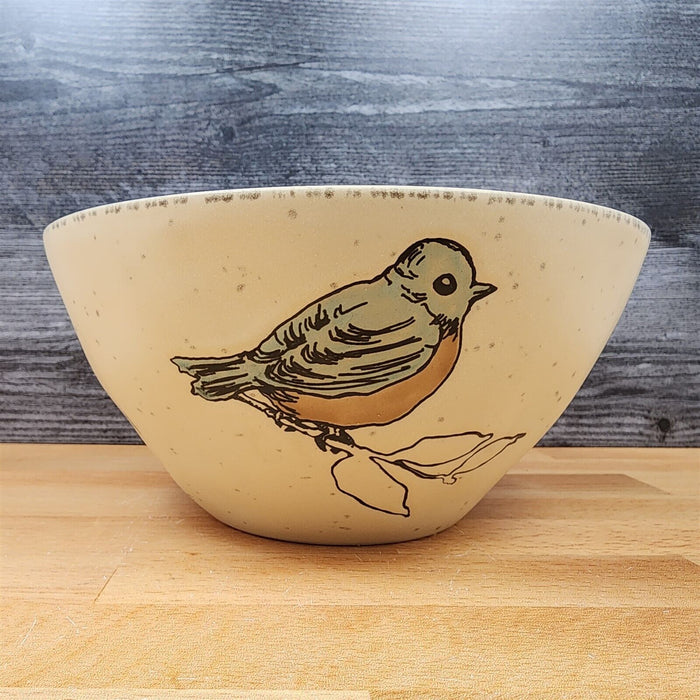 Bird Reactive Embossed Serving Bowl Decorative by Blue Sky 8in (20cm)