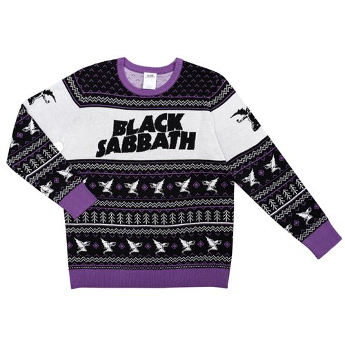 Black Sabbath Unisex Flying Demon Logo Ugly Christmas Sweater - TVStoreOnline
