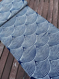 Block print batik, Japanese wave pattern