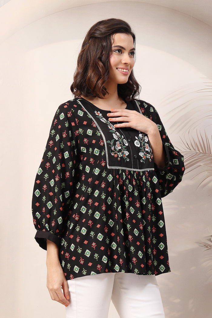 Bloom and Ease Top back; back provides movement and comfort.