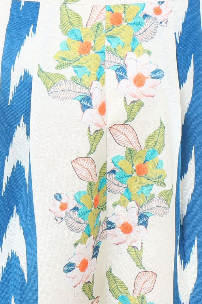 Blue Maternity Kurti Pant Set with Zipless Feeding & Pocket - House Of Zelena™