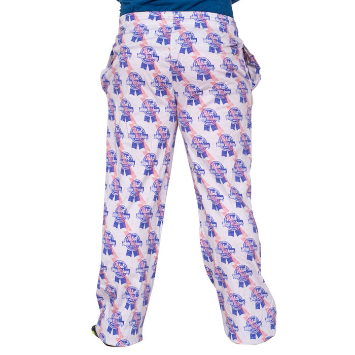 Blue Ribbon Beer Distressed Logo Lounge Pants