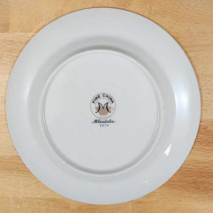Bluedale Salad Plate by Fine China Japan Blue & White Flowers Ceramic