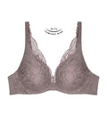 GREY TRIUMPH BODY MAKE UP ILLUSION LACE WIRED PADDED