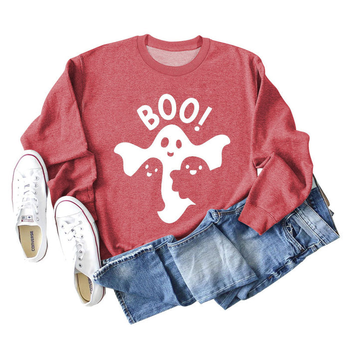 Red sweater (white font) / S