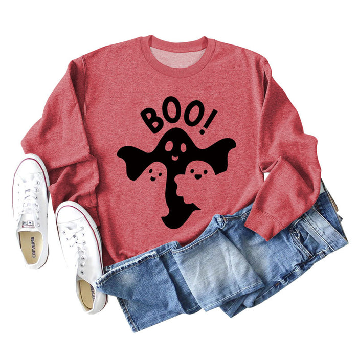 Red sweater (black font) / S