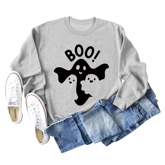 Grey sweater (black font) / S