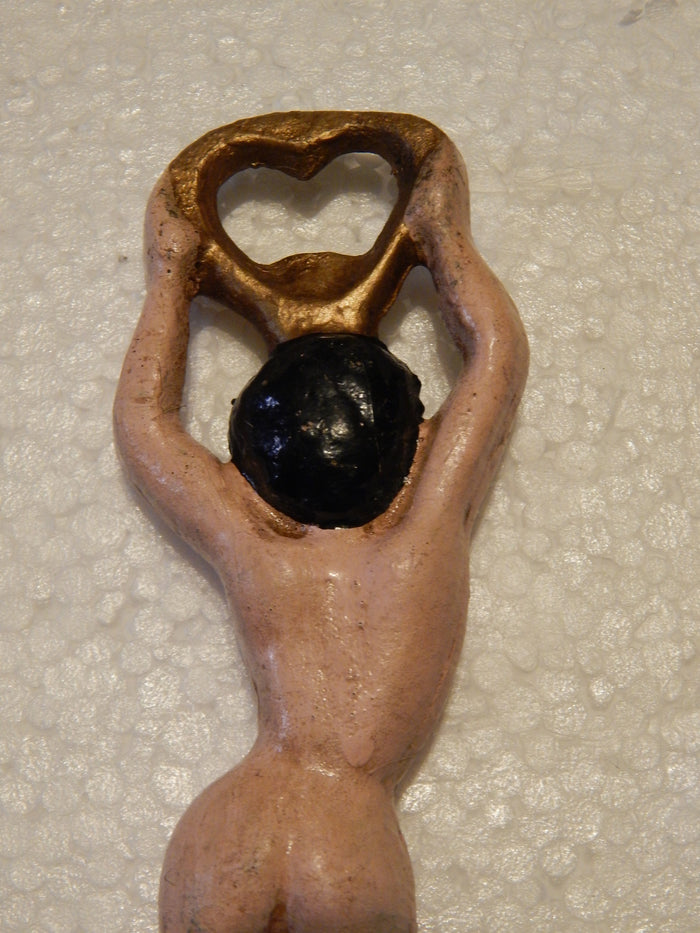 Bottle Opener -Cast Iron Lady Hand Held-Jantiques LLC.