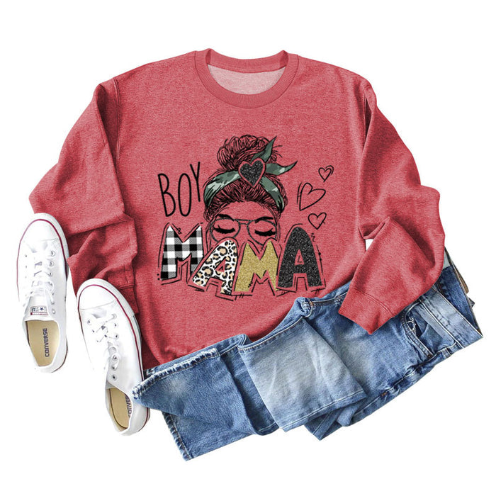 Red hoodie (black font color picture) / S