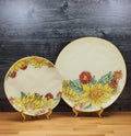 Brandywine Sunflower Set of 2 Plates Decorative Embossed Servers by Blue Sky