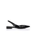 Bridie Flat Black Patent Leather - SODA Fashion Haus