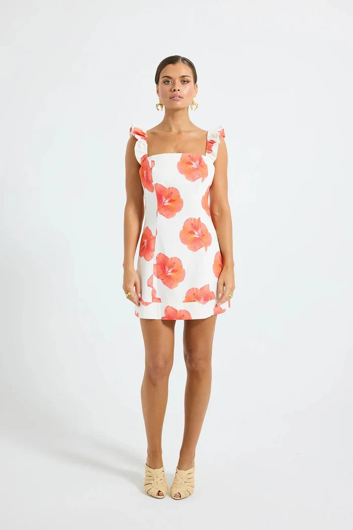 Brielle Mini Dress - Hibiscus by Pasduchas - Australian designer Dress | SODA Fashion Haus