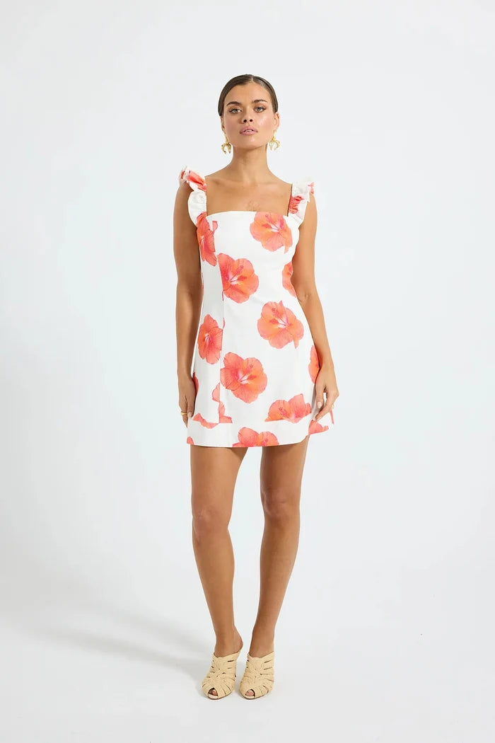 Brielle Mini Dress - Hibiscus by Pasduchas - Australian designer Dress | SODA Fashion Haus