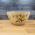 Bumble Bee Garden Daisy Flowers Festive Bowl 6 inch (15cm) Floral Dish Blue Sky