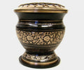 Burner: Carved Brass Screen Charcoal Burner w/Coaster- 4"H