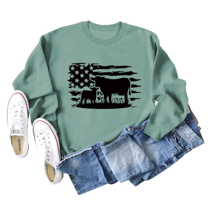 Light green sweater (black word color picture) / S