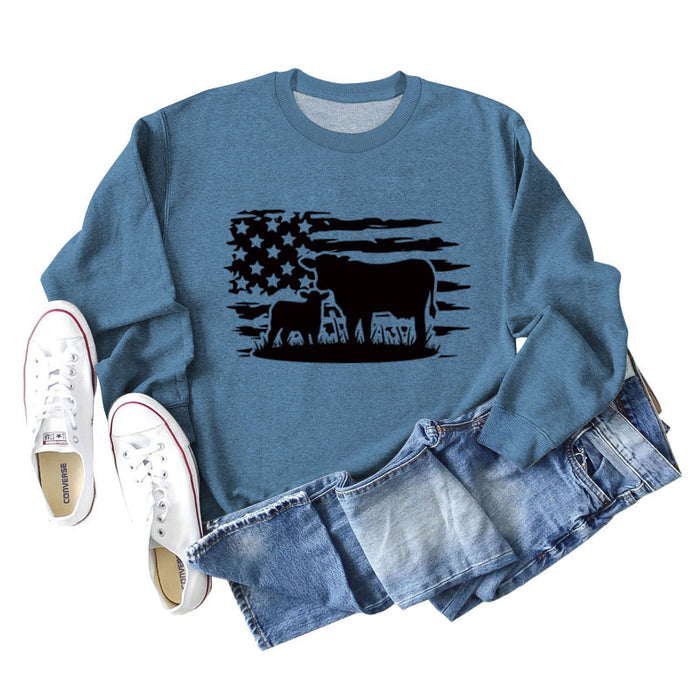 Blue sweater (black color picture) / S