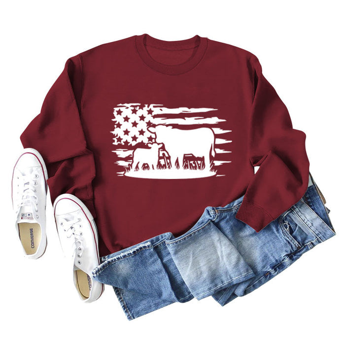 Wine red sweater (white color picture) / S