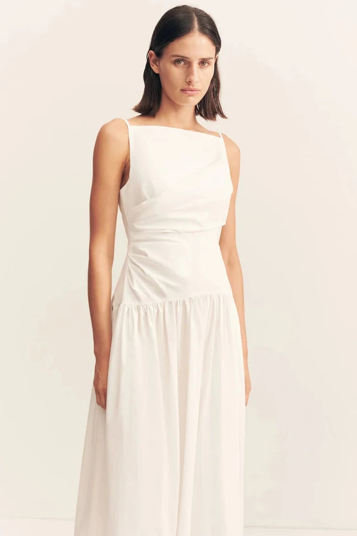 Campbell Square Neck Maxi Dress in Ivory by Shona Joy - Australian designer Dress | SODA Fashion Haus