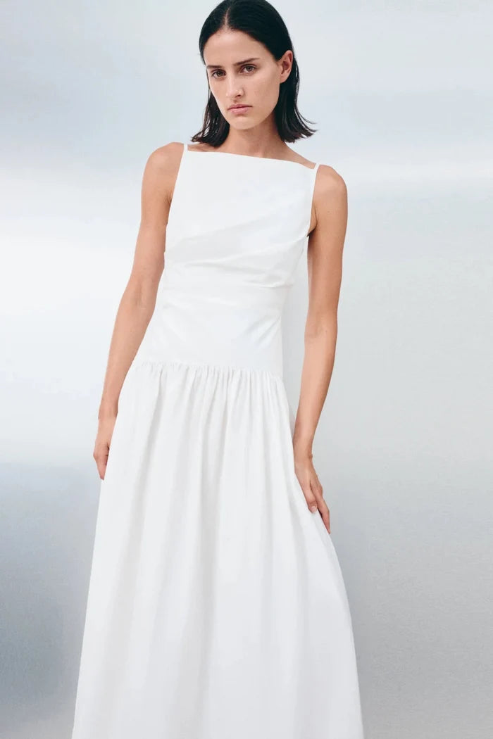 Campbell Square Neck Maxi Dress in Ivory by Shona Joy - Australian designer Dress | SODA Fashion Haus