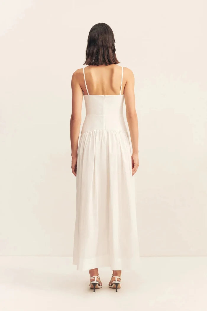 Campbell Square Neck Maxi Dress in Ivory by Shona Joy - Australian designer Dress | SODA Fashion Haus