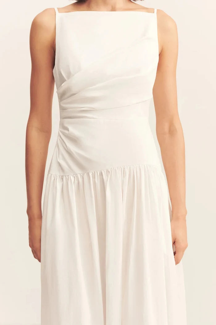 Campbell Square Neck Maxi Dress in Ivory by Shona Joy - Australian designer Dress | SODA Fashion Haus