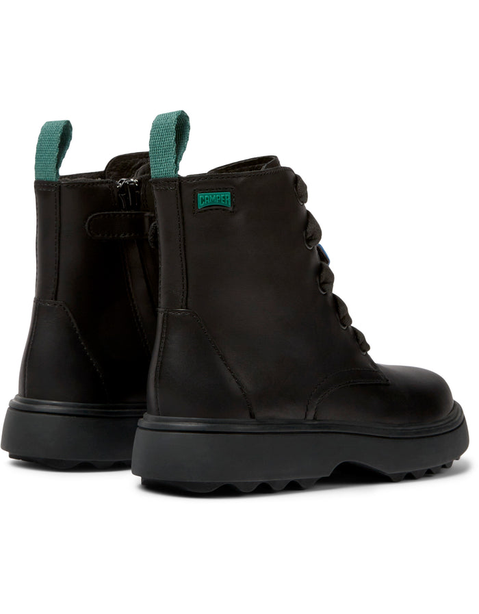 Camper Kids Boots | Lace Up Norte Twins | Black