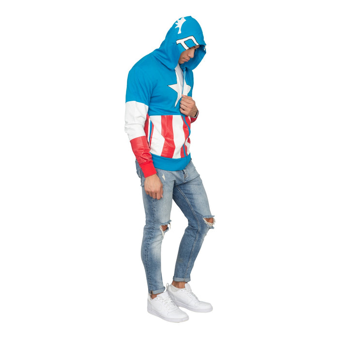 Captain America Adult Hooded Sweatshirt Hoodie Jacket