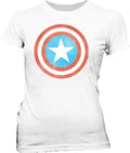 Captain America Distressed Icon T-shirt-tvso