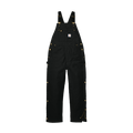 Black / S Custom Carhartt Firm Duck Insulated Bib Overalls - Corporate Gifts